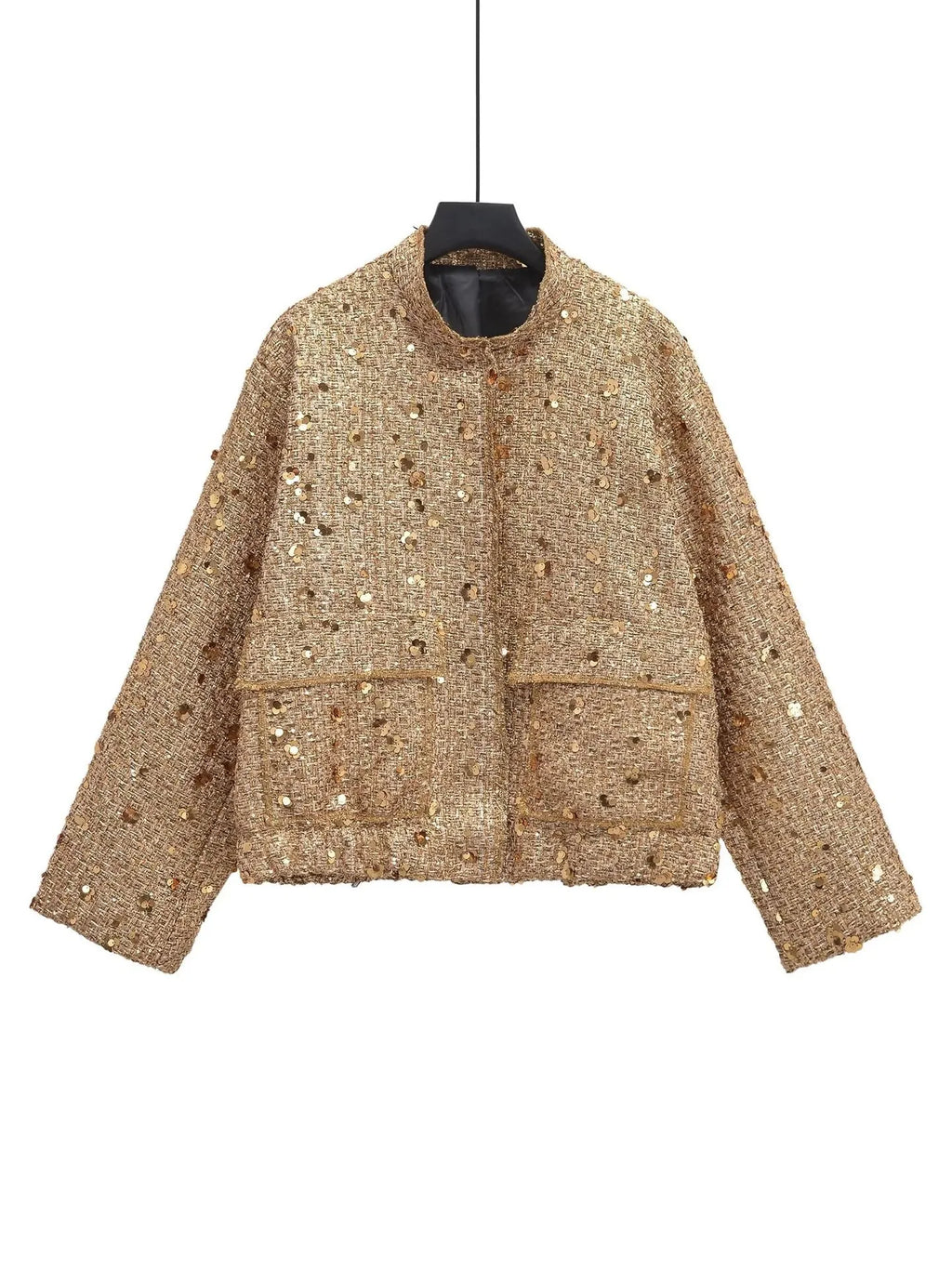 Veste courte à sequins femme | Kinari - photographie produit 3