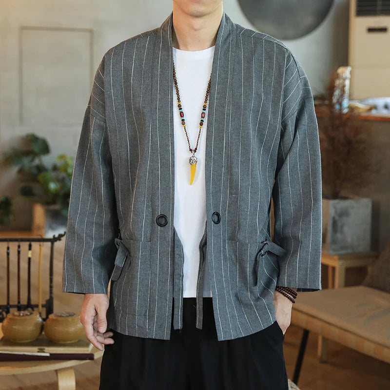 Veste kimono en lin | Momiji