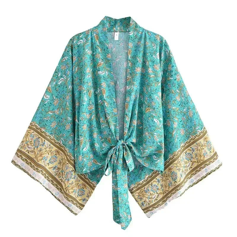Kimono court cache-cœur femme Kaito photo fournisseur