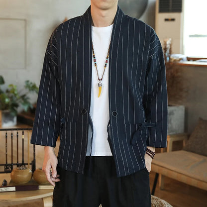 Veste kimono en lin | Momiji