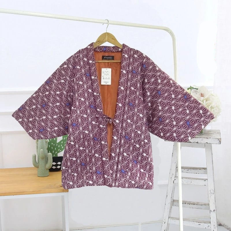 Hanten matelassé femme Yanagi bordeaux - vue produit fournisseur