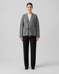 Cardigan kimono femme Akari gris - vue de face