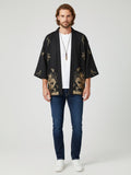 Kimono dragon unisexe Tatsu noir - vue de face