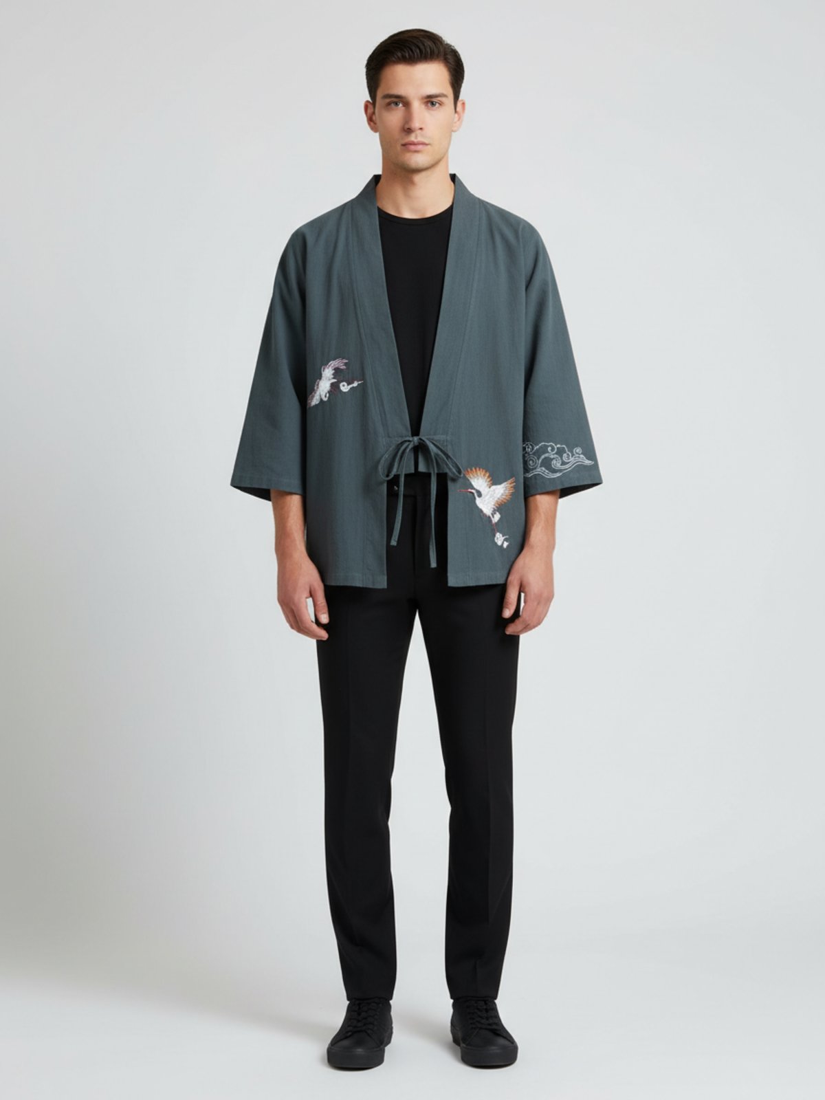 Veste kimono brodée | Miho