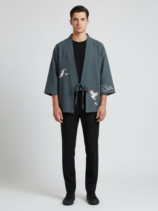 Veste kimono brodée | Miho