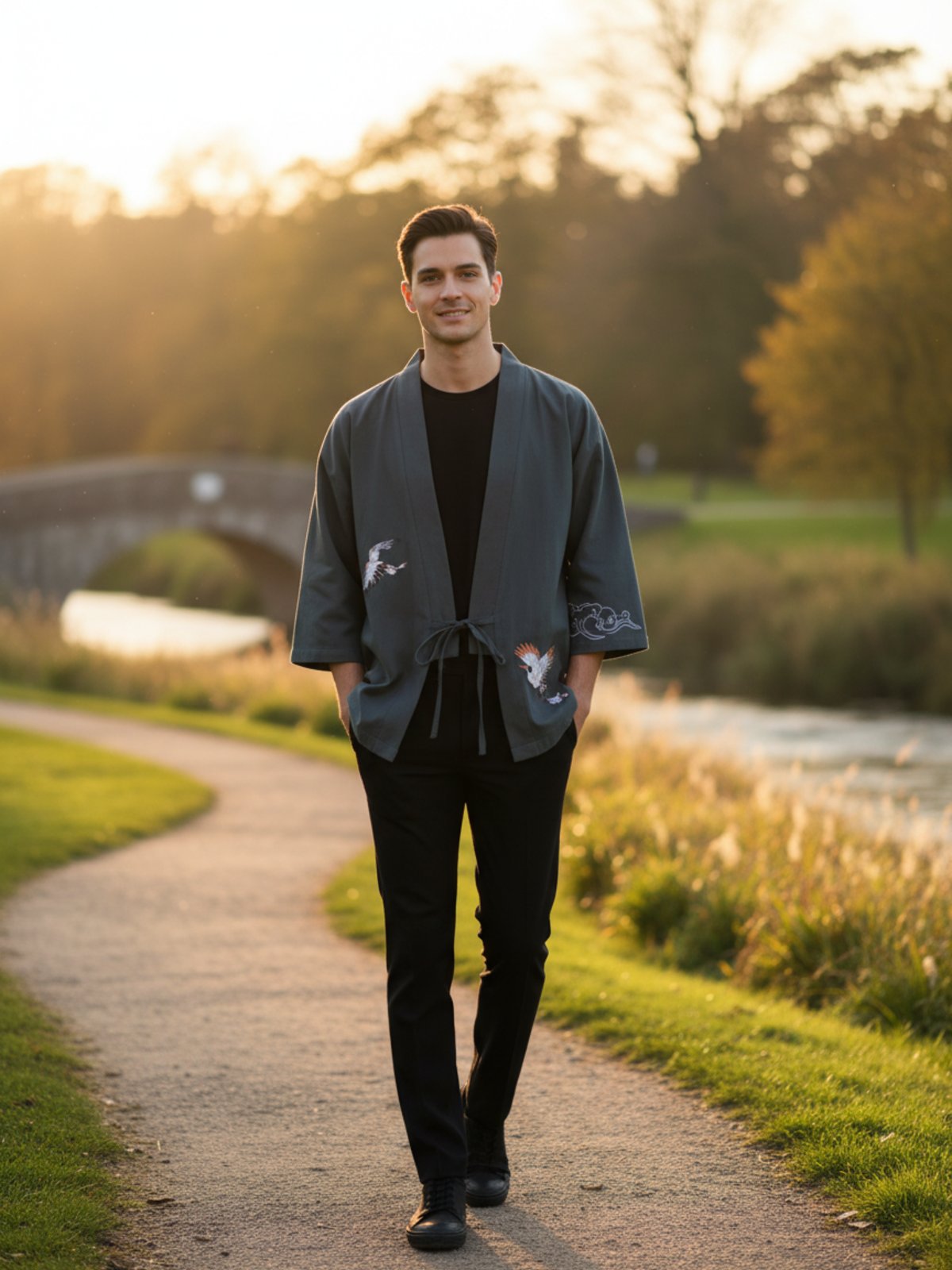 Veste kimono brodée | Miho