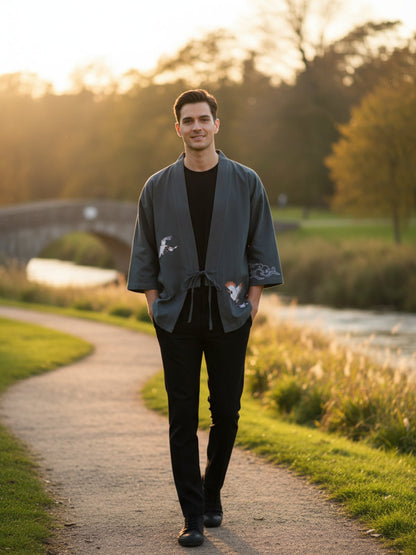 Veste kimono brodée | Miho