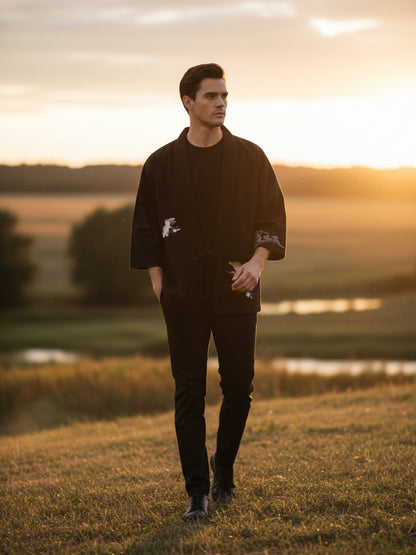 Veste kimono brodée | Miho