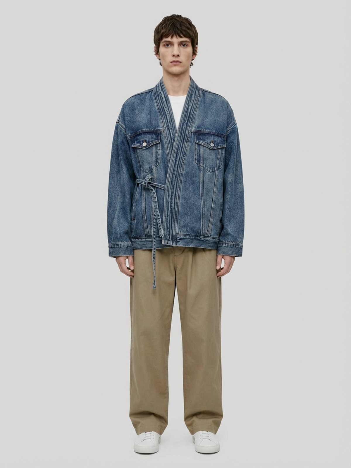 Veste kimono en jean | Ibuki