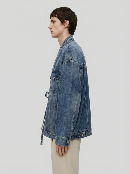 Veste kimono en jean | Ibuki