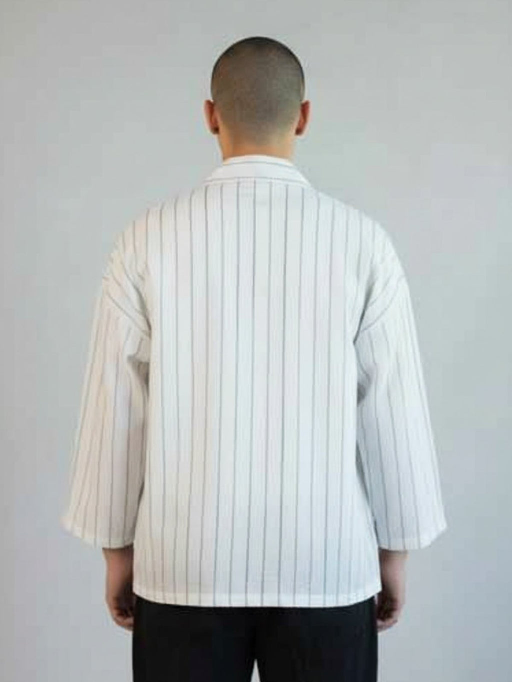 Veste kimono homme Momiji blanc - vue de dos