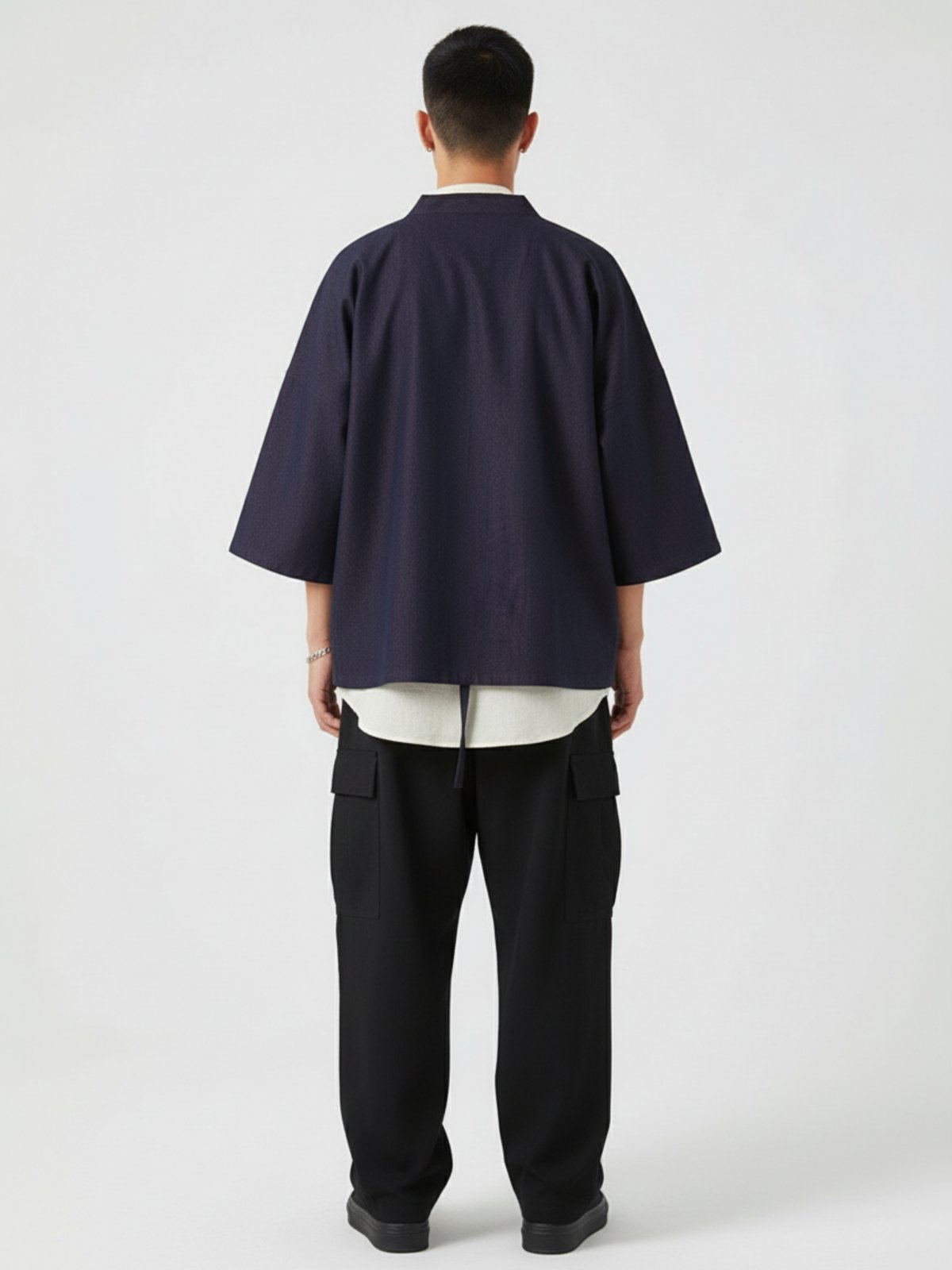 Veste kimono japonais denim | Harumi